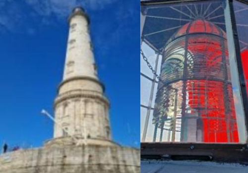 Phare de Cordouan et lentille de Fresnel